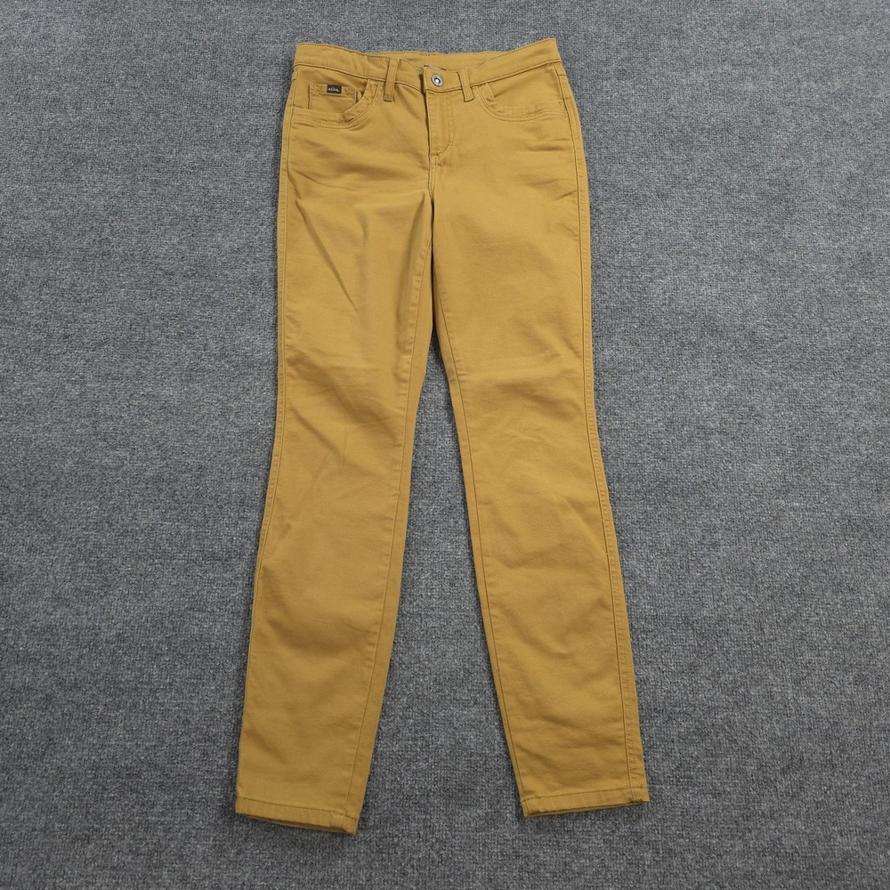 Kuhl Pants Womens 8 Yellow Kontour Skinny Stretch Khakis Casual Hike Outdoors
